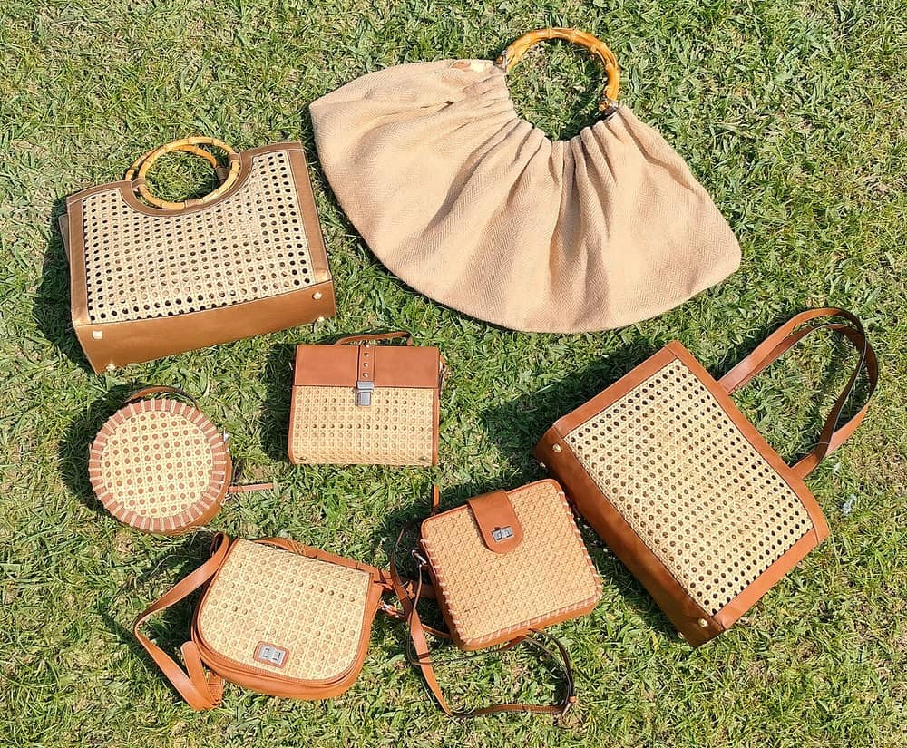 Cane-weave Handbag